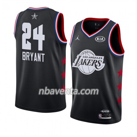 Camiseta Hombre Los Angeles Lakers Kobe Bryant 24 2019 All-Star Jordan Brand Negro Swingman